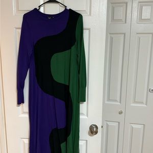 Marrimeko x Uniqlo sweater dress with unique print size small